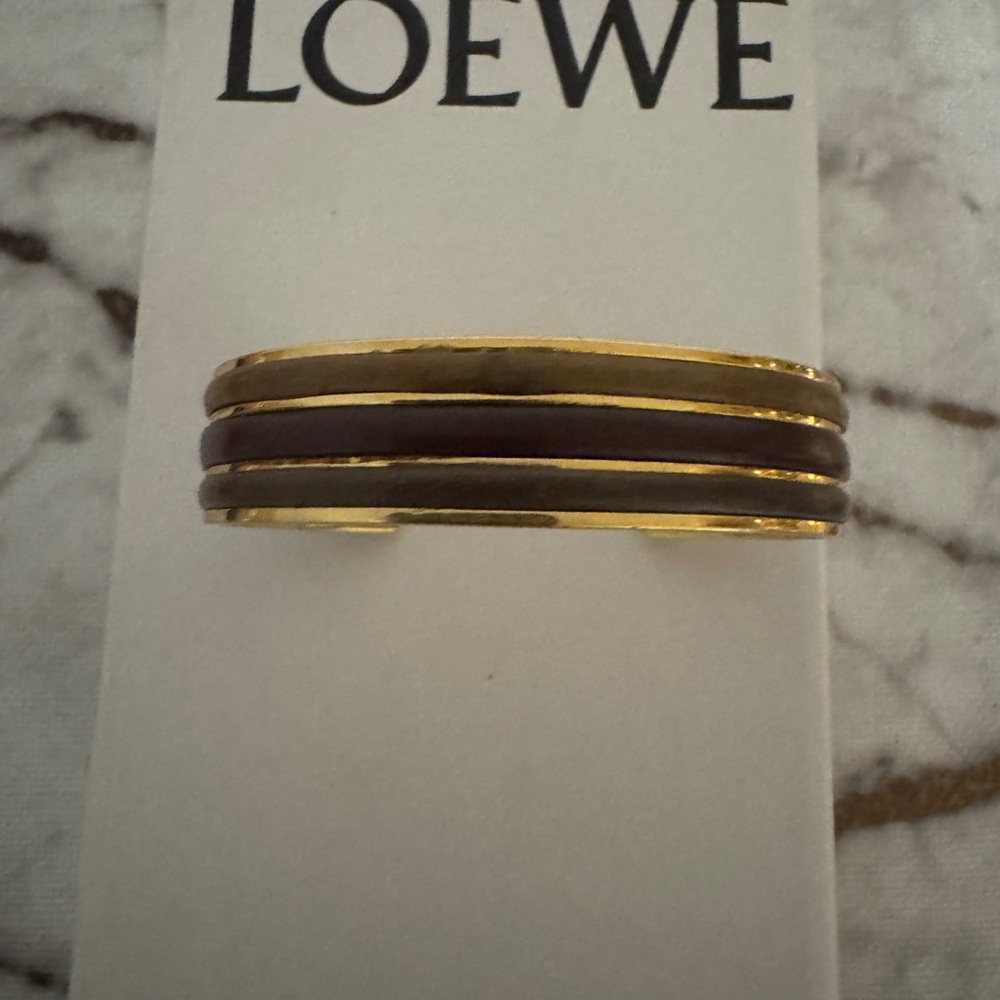 Loewe Gold and Brown Accent Cuff